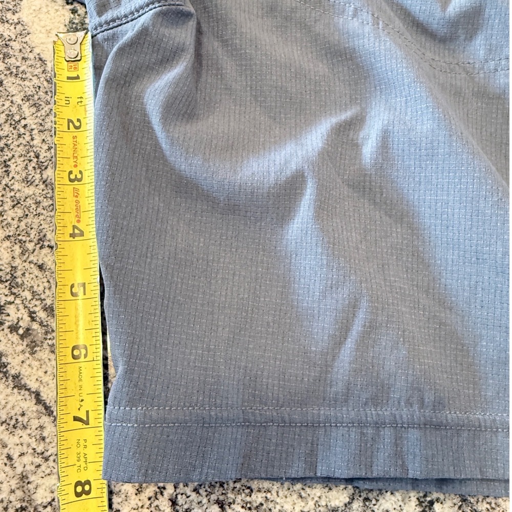 Prana Zion Shorts Mens 30 Blue Grey Stretch Hiking Climbing Outdoor 8 Inseam - Picture 7 of 8
